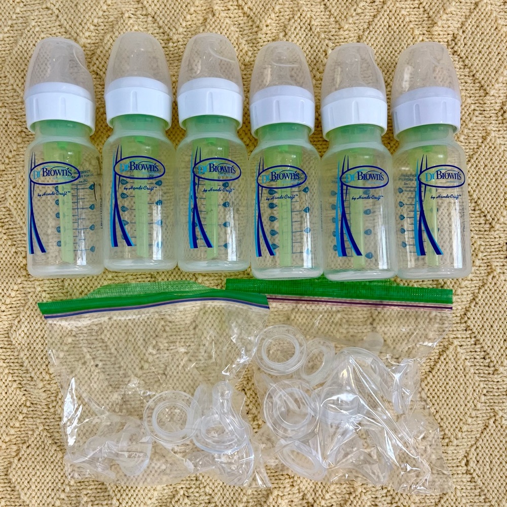 6 Complete 120ML Dr. Brown’s Nipples PLUS 18 Extra Nipples